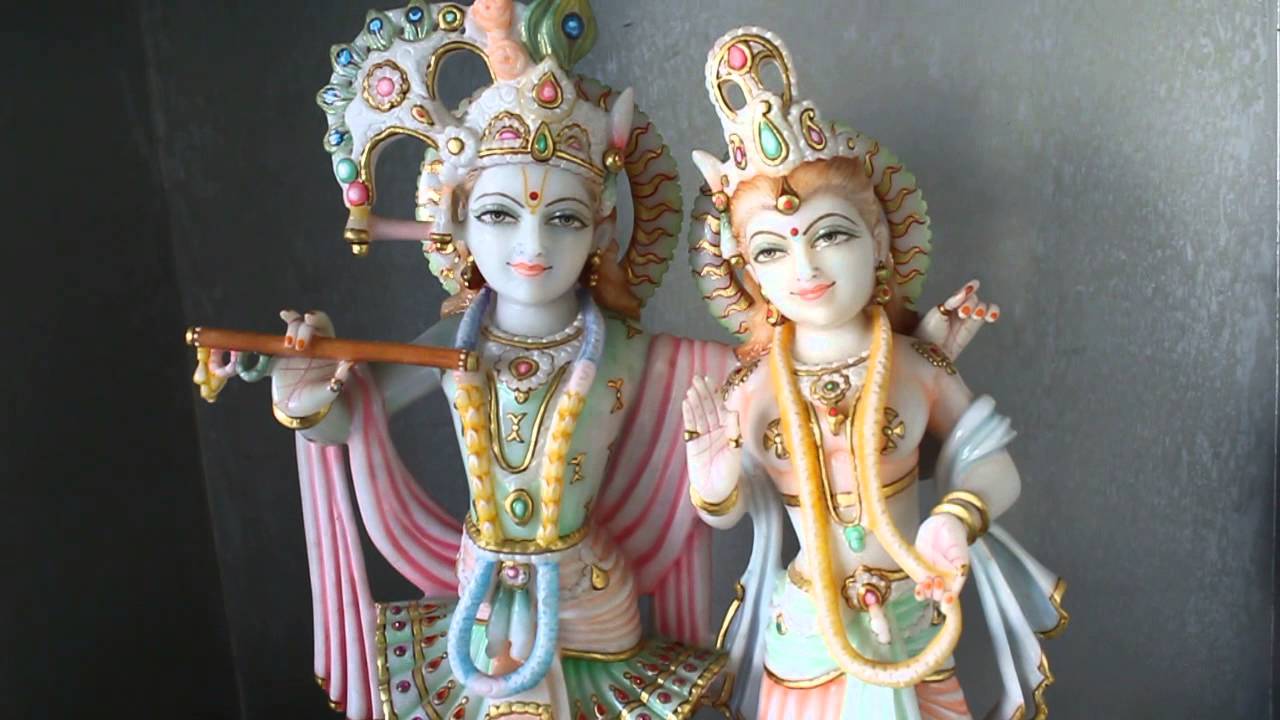 Radha Krishna Statue, Marble Radha Krishna Idol - YouTube