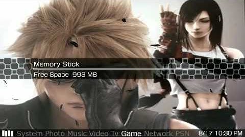 Advent Children ctf theme for CFW 5.50 GEN