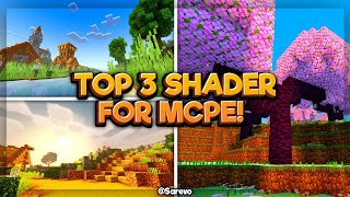 NEW!! TOP 3 SHADERS FOR MCPE (PATCHED VERSION) | SUPPORT LOW-END DEVICE! | Sarevo