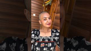 With a heart full of faith, I offered a part of me to Her. #baldbeautiful #baldbeauty #bald #tonsure