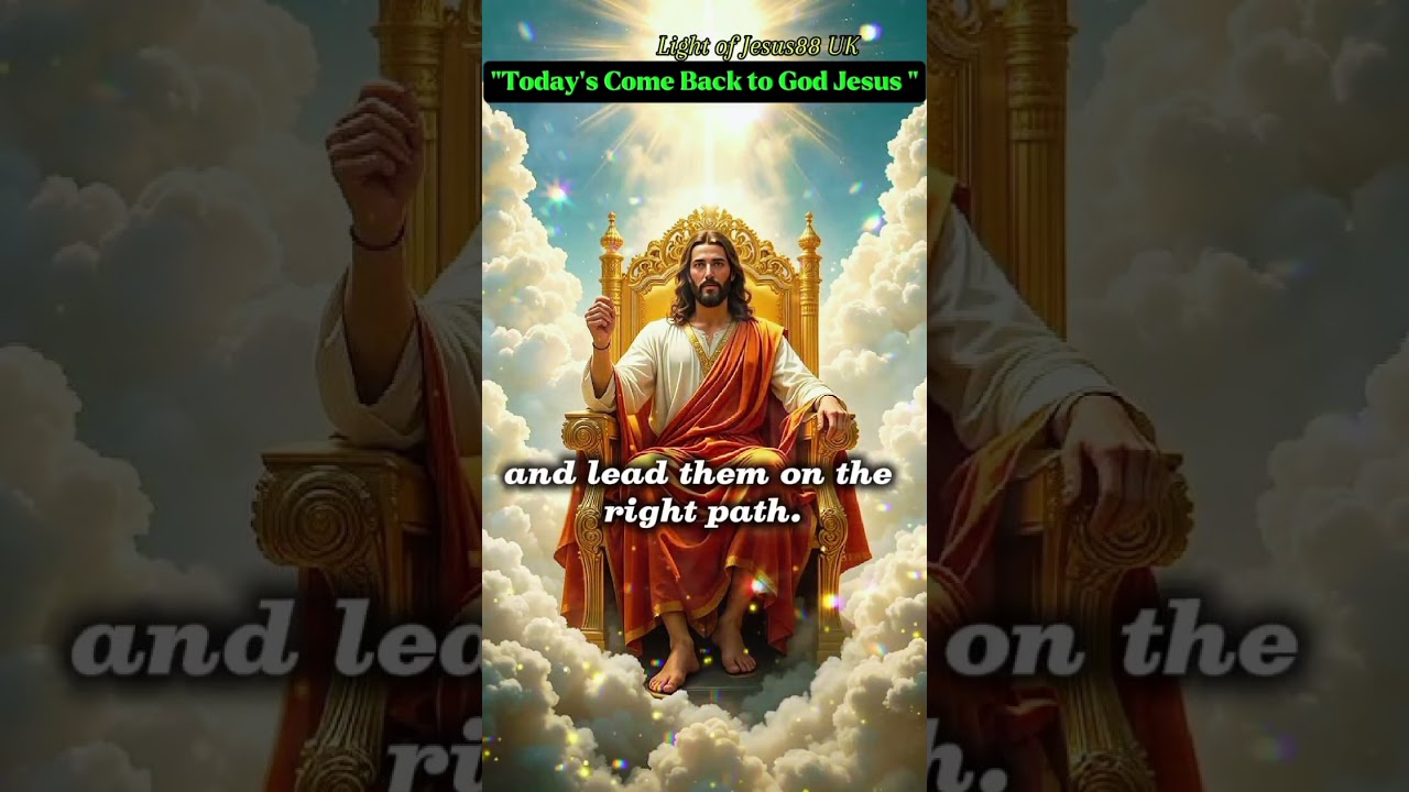 Today&rsquo;s Prayer | Come Back to God | Jesus Prayer Shorts#jesus #message #prayer #bibleverse #shorts