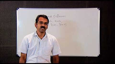 FINITE DIFFERENCES PART 3 #swayamprabha #CH08SP
