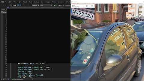 C++ Opencv Licence plate detection (Simple)