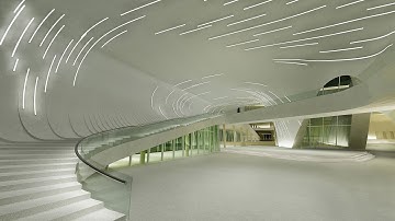 Heydar Aliyev Cultural center designed by Zaha Hadid