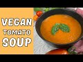 Vegan Tomato Soup With Fresh Tomatoes