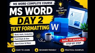 Learn MS Word Day 2 | Easy Tutorial 💻