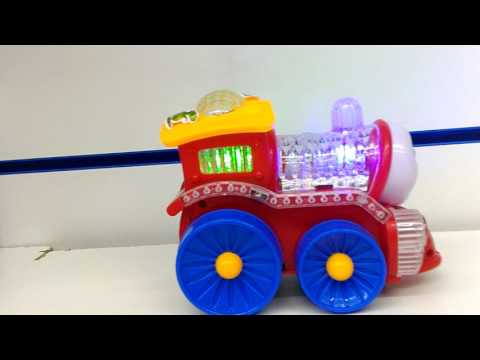 Паровоз красный свет и звук игрушка
