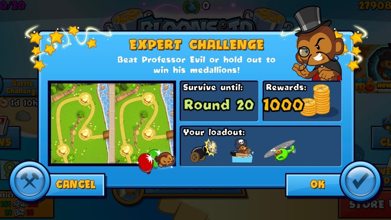 Bloons TD Battles Professor Evil Challenge #2 