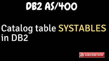 SYSTABLES in DB2 | Catalog table SYSTABLES in DB2 AS400