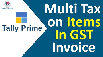 Multi Tax on Items in GST Invoice| How to apply Multiple tax on items in tally prime tamil
