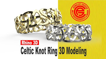 Celtic Knot Ring Jewelry CAD Design Tutorial in Rhino 3D #48 (2018)