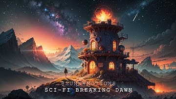 Sci-fi Breaking Dawn - Free Looped Animated Backgrounds for Streamers and VTubers/Twitch Overlay