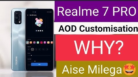 #3ON_TRENDING Realme 7Pro AOD Customization & Edge Lighting Features Why? |  Realme UI 2.0 AOD