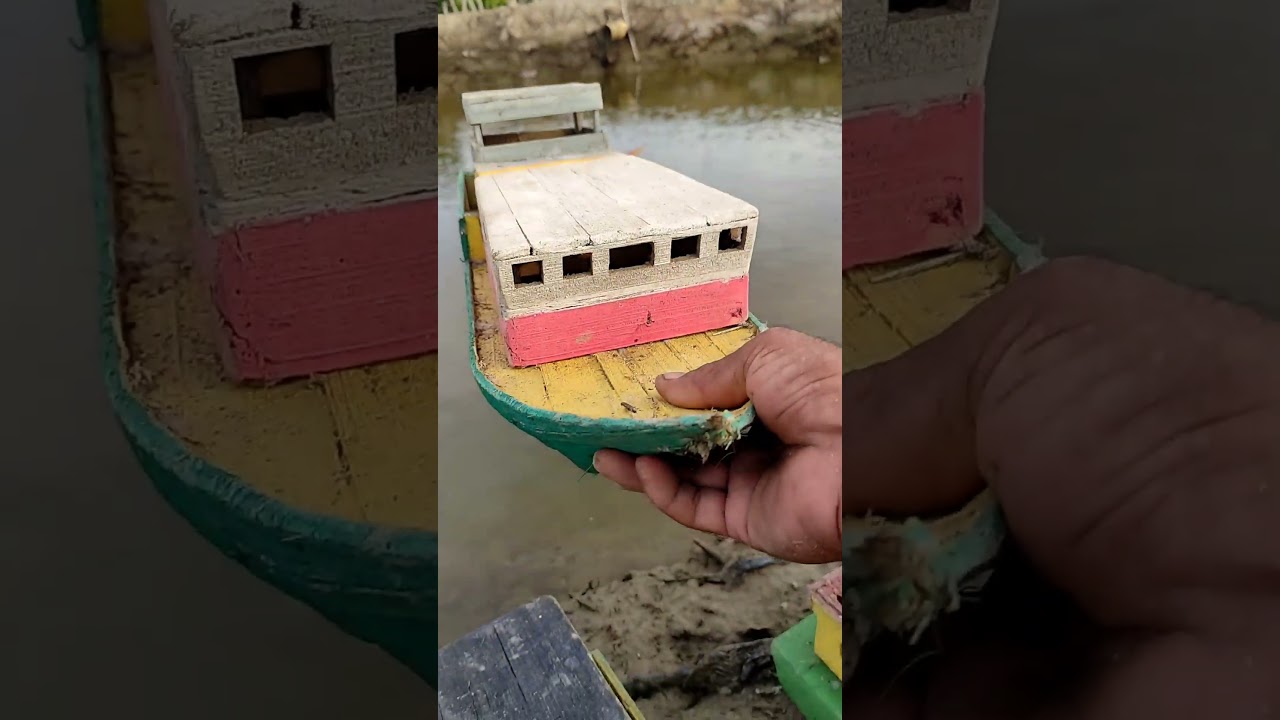 Kapal Laut Mainan Terbuat Dari Kayu #motolorong