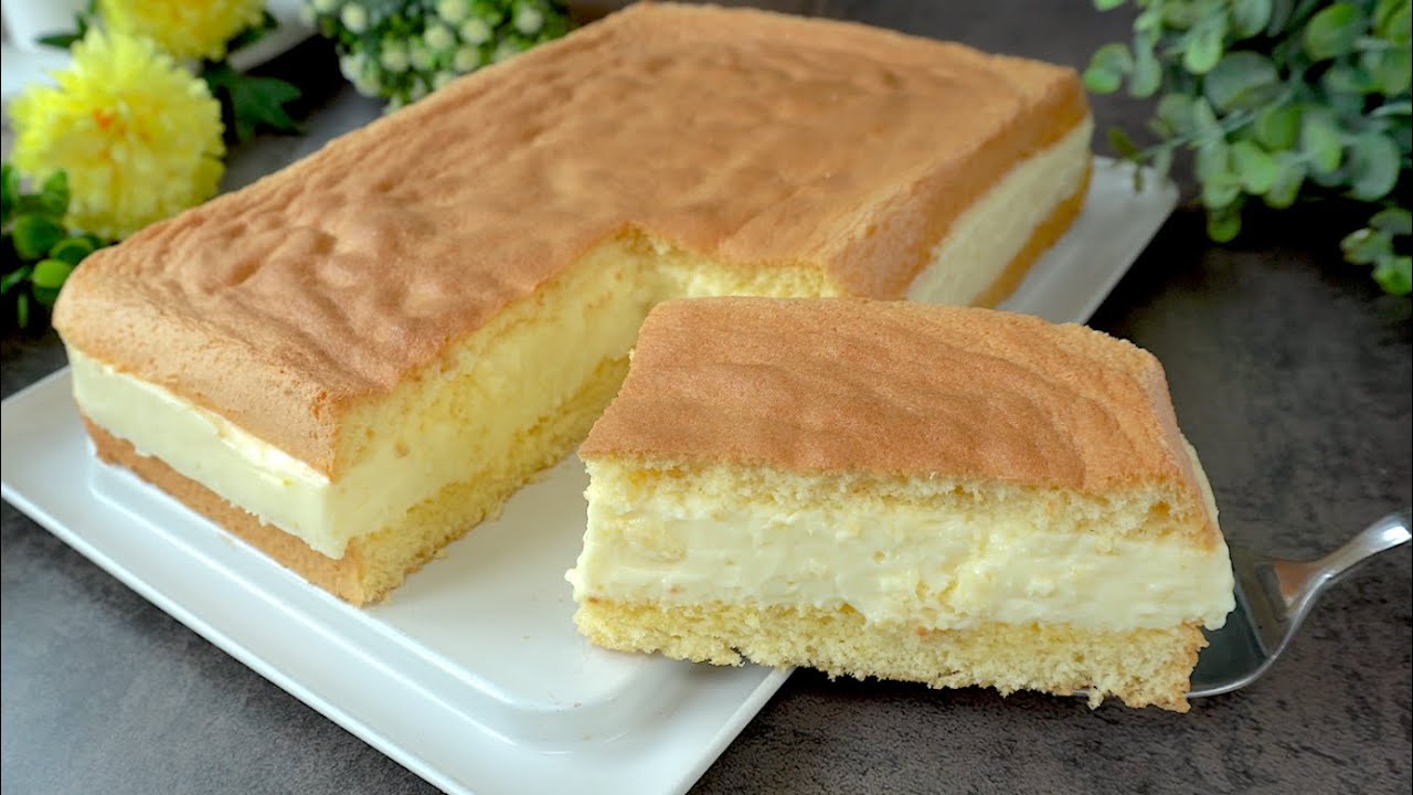Легкий торт за считанные минуты! Такой влажный и вкусный 👍