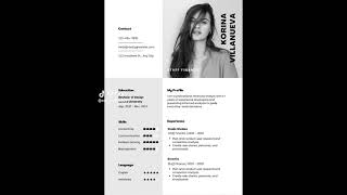 Simple CV Format MsWord Resume Template