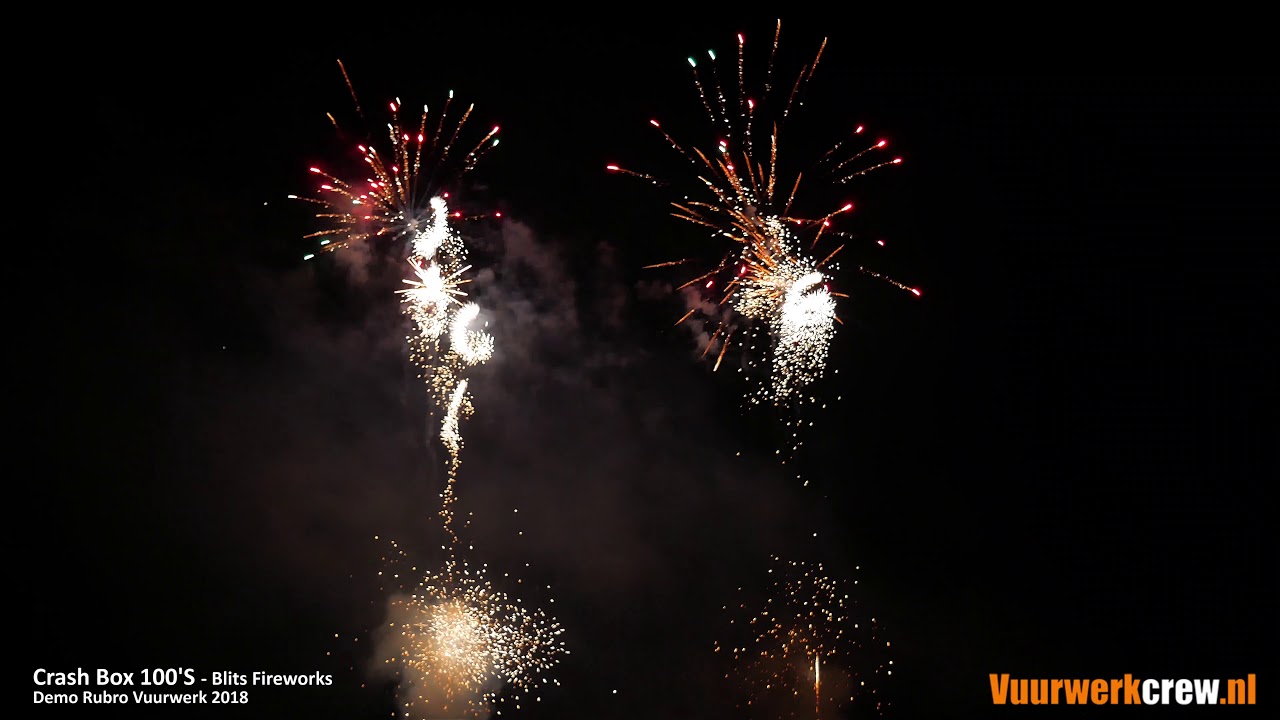 Crash Box 100'S RVW 560 Blits Fireworks Rubro Vuurwerk