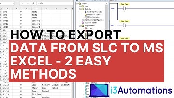 HOW to EXPORT data from SLC500 to EXCEL / CSV file? - 2 EASY METHODS