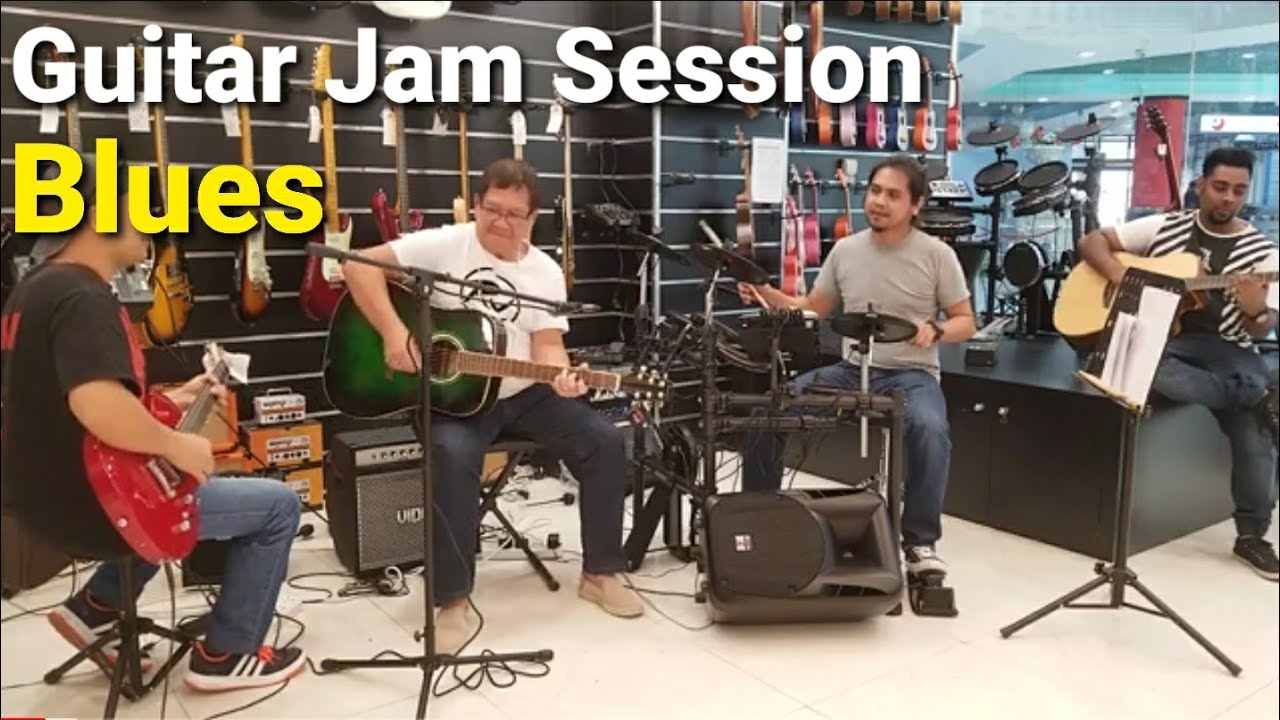 BLUES GUITAR JAM SESSION - LIVE in DUBAI