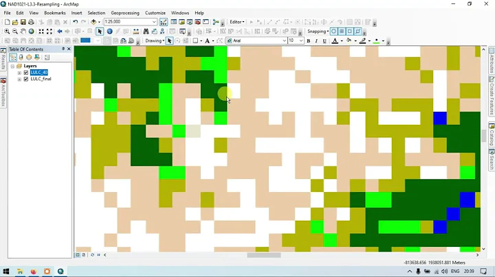 How to Change Cell Size of Raster using Resample tool in ArcGIS
