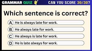 Can You Pass This A2 Level Grammar Quiz?