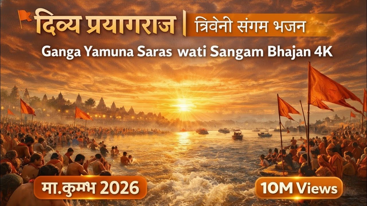 दिव्य प्रयागराज | त्रिवेणी संगम भजन | Ganga Yamuna Saraswati Sangam Bhajan