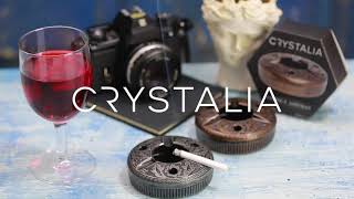 Crystalia Round Cigar Ashtrays