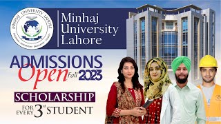 Admissions Open - Minhaj University Lahore