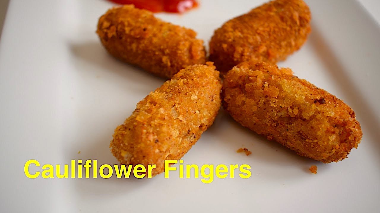 Cauliflower cutlet Cauliflower Fingers காளிபிளவர் கட்லட் YouTube