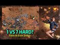 Rn Alert 2 Yuris's Revenge | Tense Fight | 1v7 Hard? No Need to Worry | Big Grinder Map #redalert2