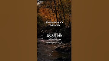 ما تيسّر من سورة المؤمنون بصوت الشيخ علي عبد الرحمن الأحمدي #القرآن_الكريم #quran #المصحف