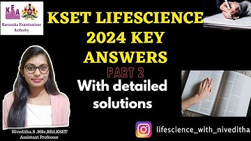KSET 2024 LifeScience Key answers Part 2
