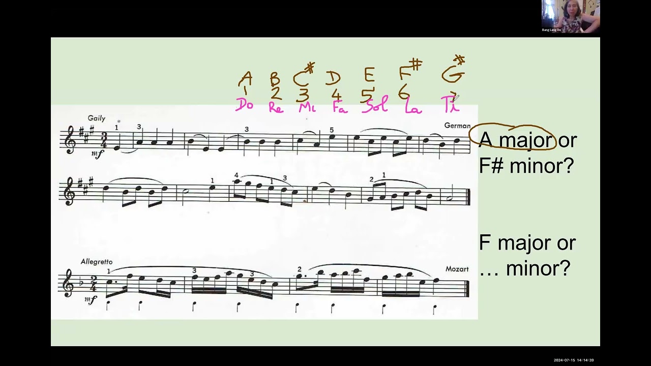 邦楽 Solfege Name the key of a song and Solfege with numbers - YouTube