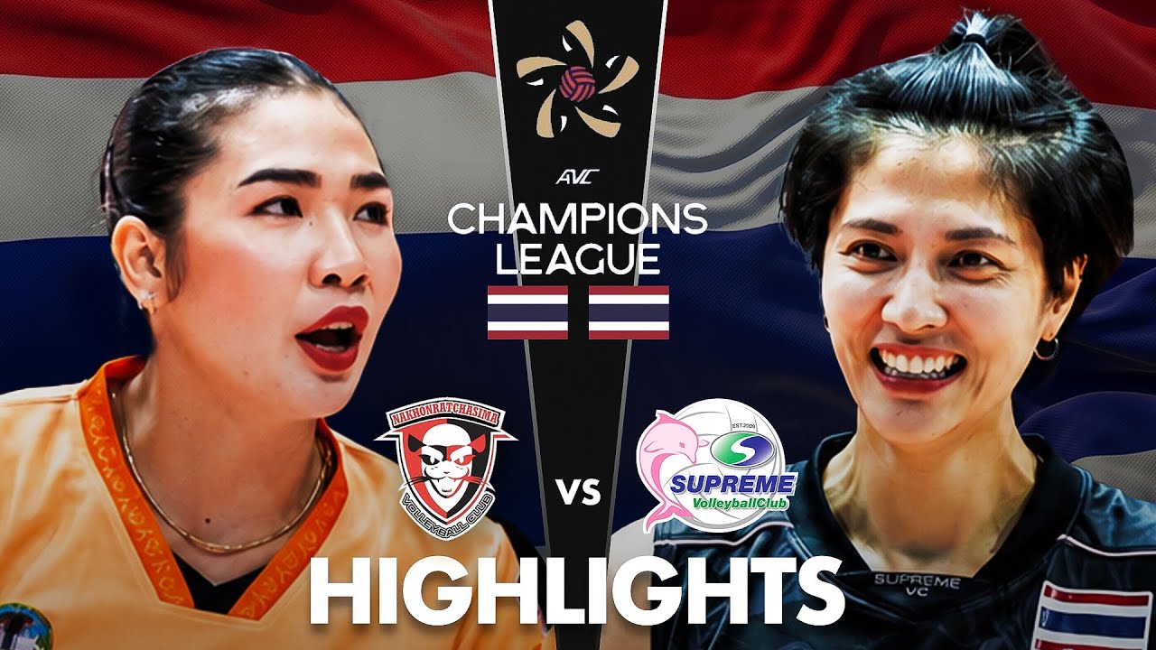 Supreme Tip ๐น๐ญ vs Nakhonratchasima ๐น๐ญ | Highlights | AVC Womenโs Champions League 2026 Semi-finals