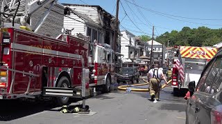 One person hospitalized after fire in Schuylkill County