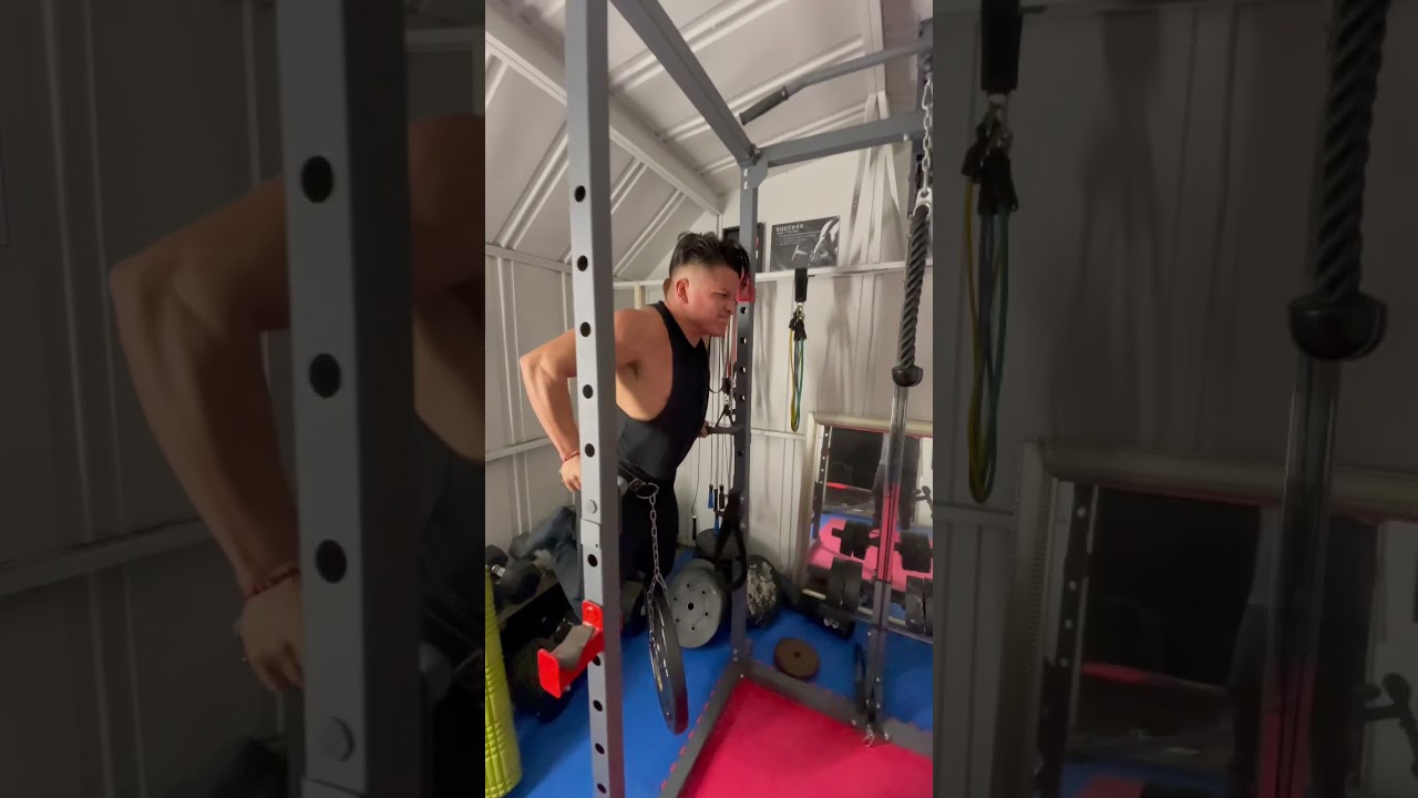 New PR Weighted Dips Chest & Tricep Workout Shred Shed YouTube