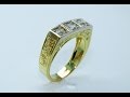 Handmade, 18 KT gold ring antique style .