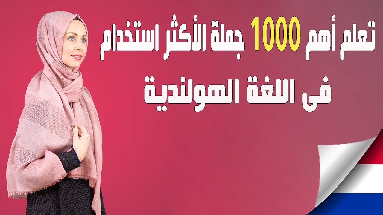 من المبتدئ إلى المتحدث: 1000 جملة  فى اللغة الهولندية أساسية بشكل يومى