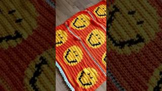 The Smiley Face Throw uses @LionBrandYarn Hometown. Tester call tomorrow crochet yarnlove