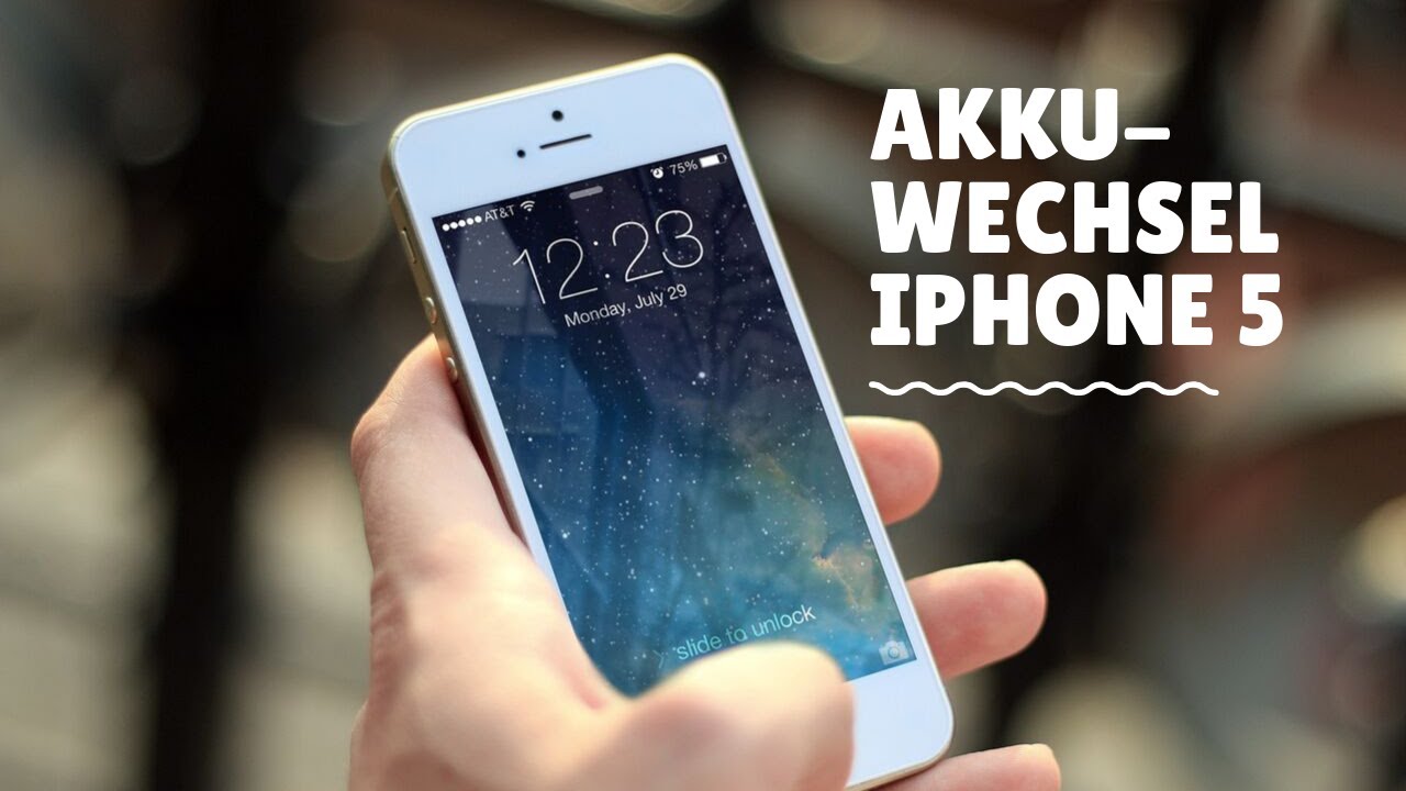iPhone 5 Akku wechseln - Anleitung Deutsch/German - YouTube