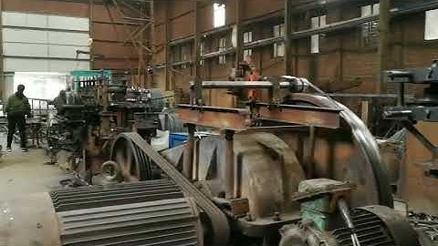 Mild steel round bar converting into square bar machine second clip