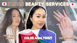 Trying Beauty Services in JAPAN! ✨ | Color Analysis, Gel Nail Art, Haircut