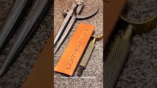 Leathercraft Carving #shorts