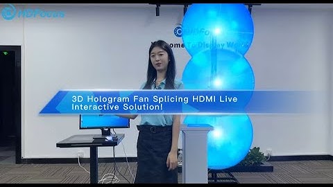 3D Hologram Fan Splicing HDMI Live Interactive Solution #3dhologramfan #HDMI