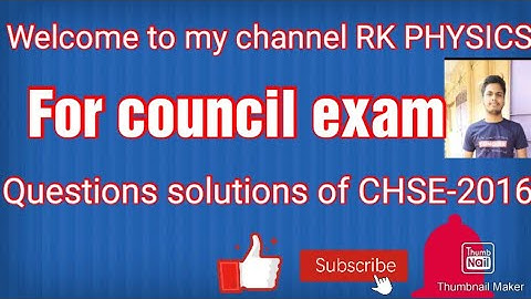 CHSE Annual exam solution-2016 by RK sir #Chse 2022(part-1)