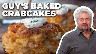Guy Fieri's Baked Crabcakes with Old Bay Remoulade | Guy's Big Bite | Food Network