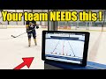 Hockey drills animated with 3d view  hockey coach vision overview