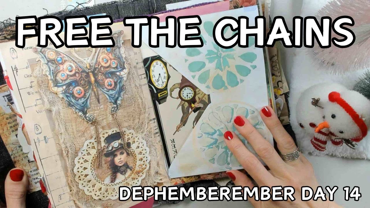 How to CREATE a PHOTO FRAME using a paper doily for a junk journal 