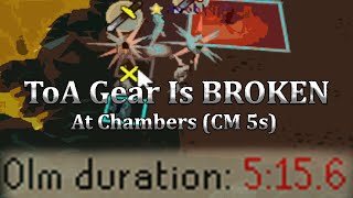 Tombs Of Amascut Gear is BROKEN for Chambers! (CoX CM 5s)