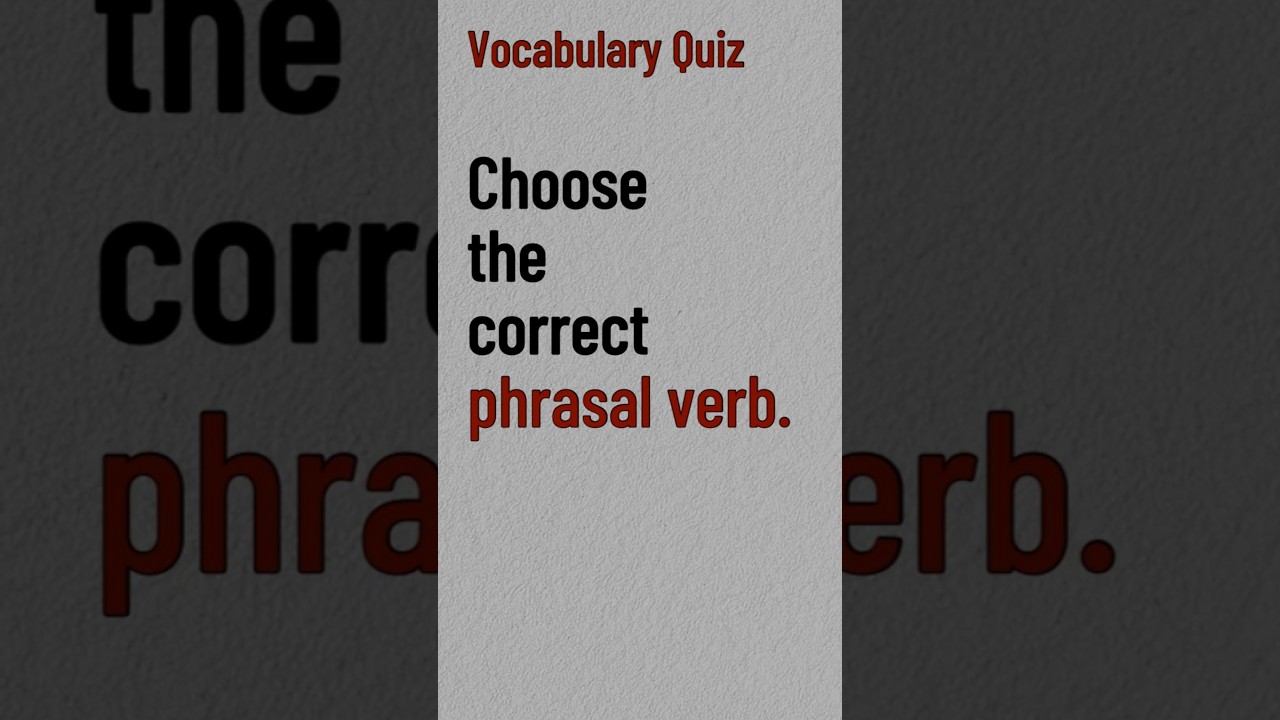 Phrasal Verb Identification